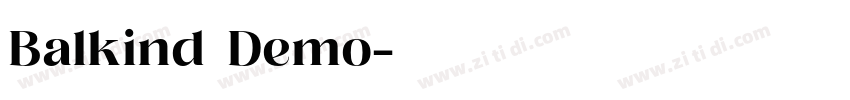 Balkind Demo字体转换